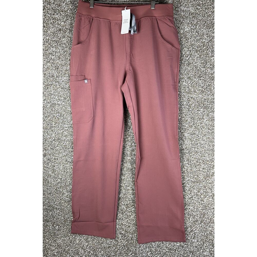Figs Kade Cargo Scrub Pants Mauve Large Tall New